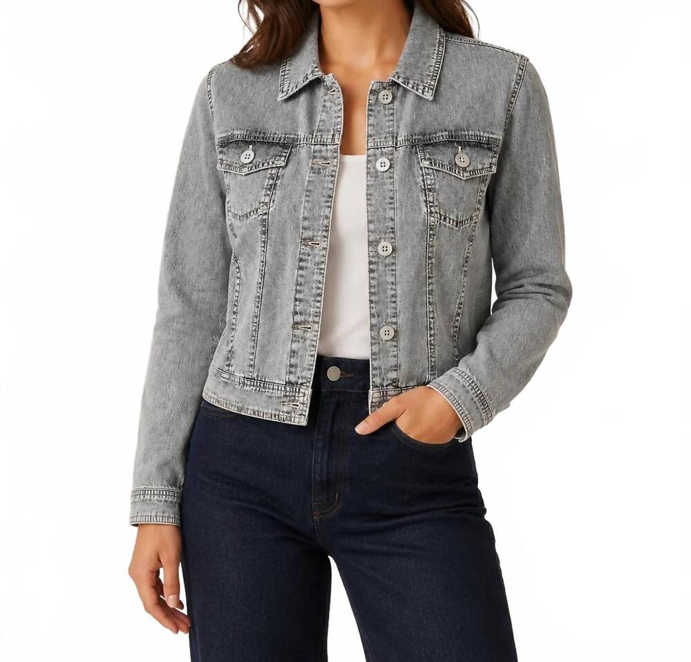 NEW LULU-B chambray jacket in silver